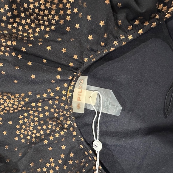 PilyQ Gold Star Metallic Farrah Swimsuit - Size S‎ - New With Tags. - Picture 10 of 15